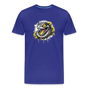 spitting snake - Männer Premium Bio T-Shirt - Königsblau - Vorne - Damien (186cm)