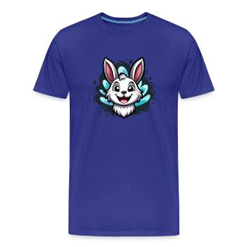 Easter Bunny - Men's Premium Organic T-Shirt - royal blue - Front - Damien (186cm)