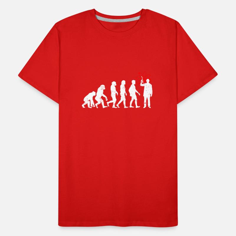 Physiciens profession d'évolution, l'emploi, la physique, la science, T-shirt bio Premium Homme