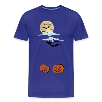 La veille d’Halloween - T-shirt bio Premium Homme - bleu roi - Devant - Damien (186cm)