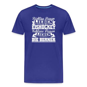 Die Berner - Männer Premium Bio T-Shirt - Königsblau - Vorne - Damien (186cm)