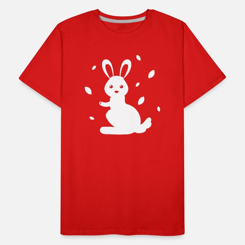 Rabbit - Rabbit Nature Easter Men's Premium Organic T-Shirt
