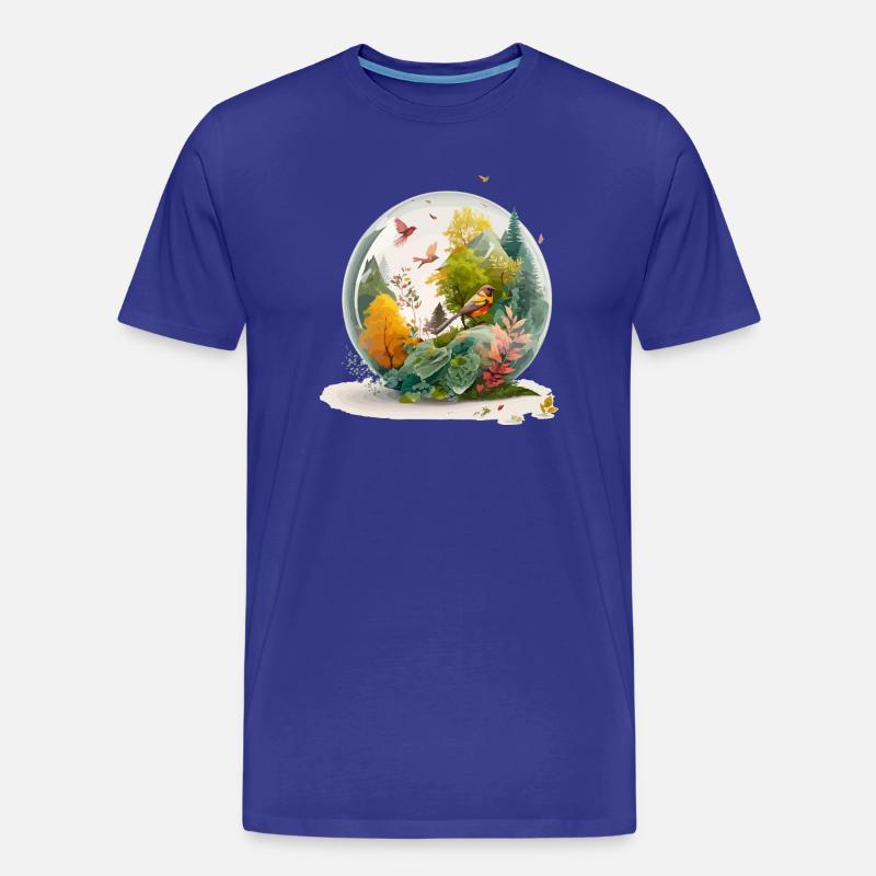 Der Miniaturbohrer - Männer Premium Bio T-Shirt - Königsblau