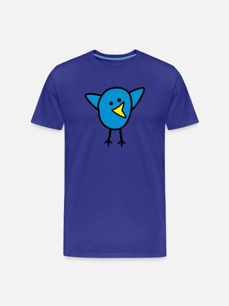 Vogel - Männer Premium Bio T-Shirt - Königsblau