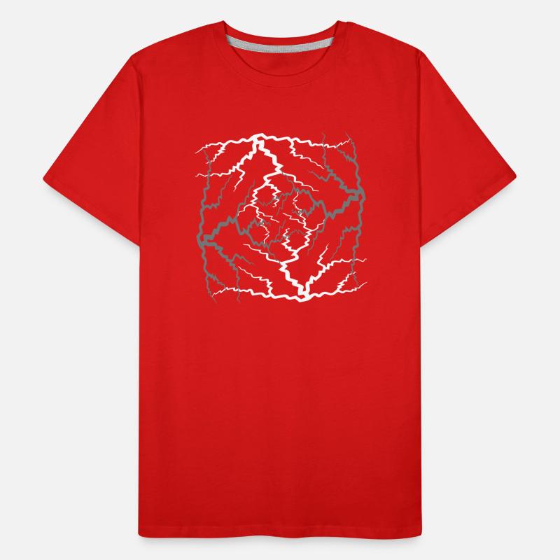 frame tattoo lightning thunder weather storm e Men's Premium Organic T-Shirt