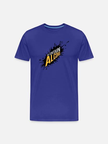 Farbklecks May Contain Alcohol - Men's Premium Organic T-Shirt - royal blue