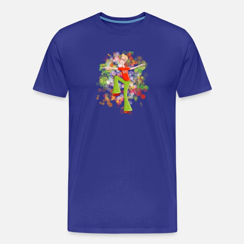 Dance2Trance - Techno inside - Männer Premium Bio T-Shirt - Königsblau