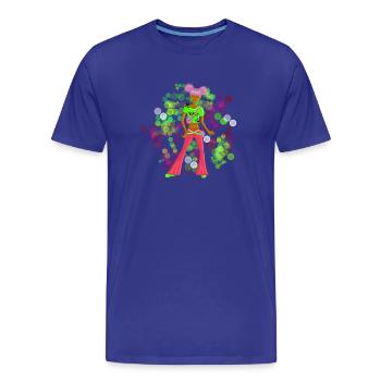 Dance2Trance - Danse et vol - T-shirt bio Premium Homme - bleu roi - Devant - Damien (186cm)