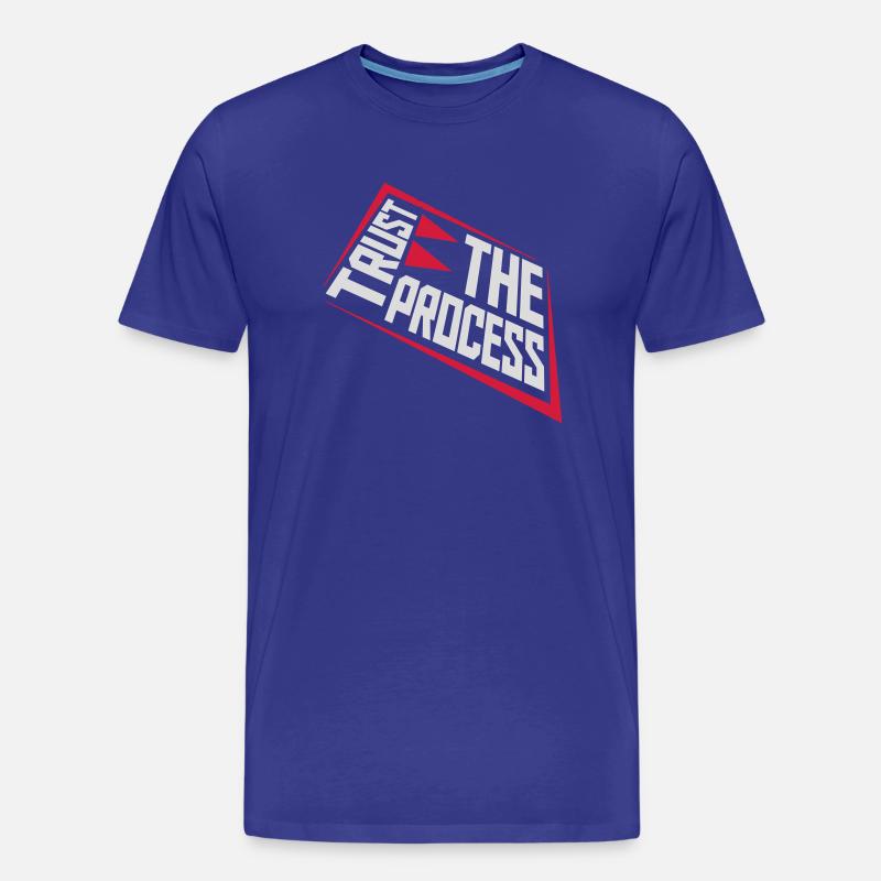 trust the process Zitat - Männer Premium Bio T-Shirt - Königsblau