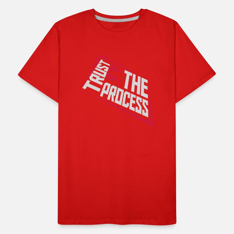 trust the process Zitat Männer Premium Bio T-Shirt