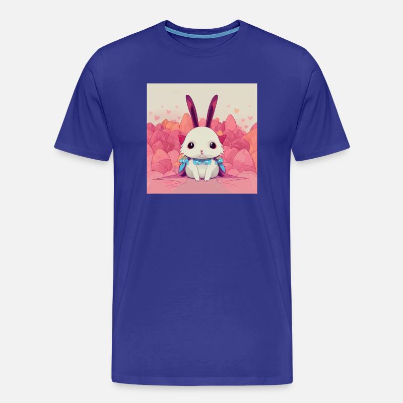 Cute Anime Rabbit - Männer Premium Bio T-Shirt - Königsblau