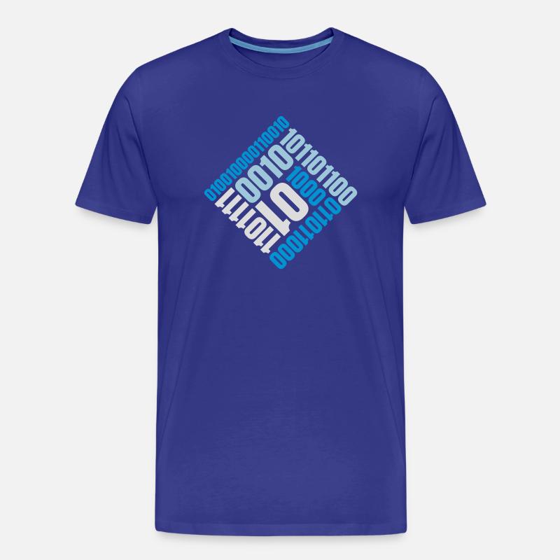 Binär Code Programm Sprache - Männer Premium Bio T-Shirt - Königsblau