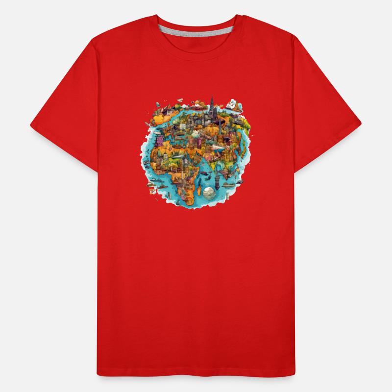 Les monuments du monde T-shirt bio Premium Homme