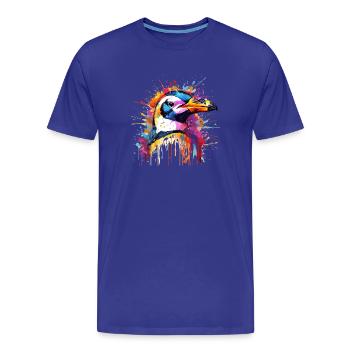 l’Antarctique coloré - T-shirt bio Premium Homme - bleu roi - Devant - Damien (186cm)