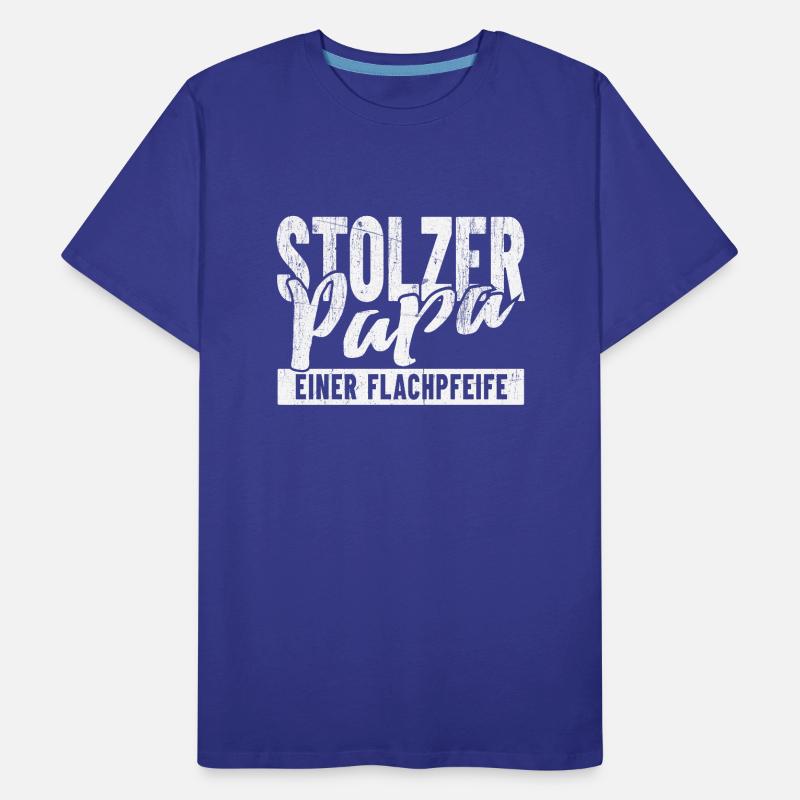 Stolzer Papa einer Flachpfeife Männer Premium Bio T-Shirt