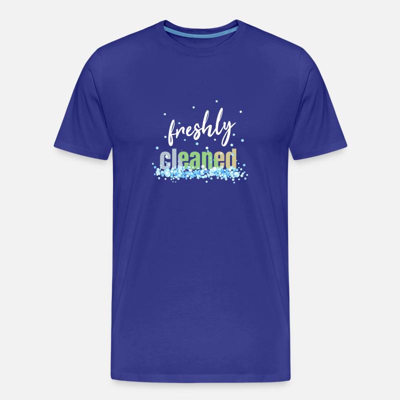 freshly cleaned - Männer Premium Bio T-Shirt - Königsblau