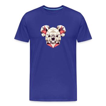 Koala // koala - Männer Premium Bio T-Shirt - Königsblau - Vorne - Damien (186cm)