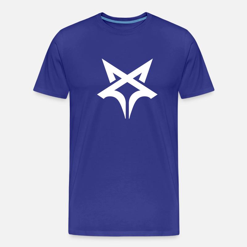 Tschetschenischer Wolf Logo - Männer Premium Bio T-Shirt - Königsblau