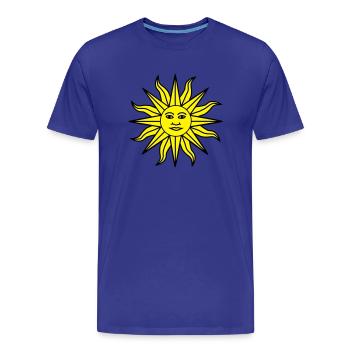 Sonnenschein - Männer Premium Bio T-Shirt - Königsblau - Vorne - Damien (186cm)
