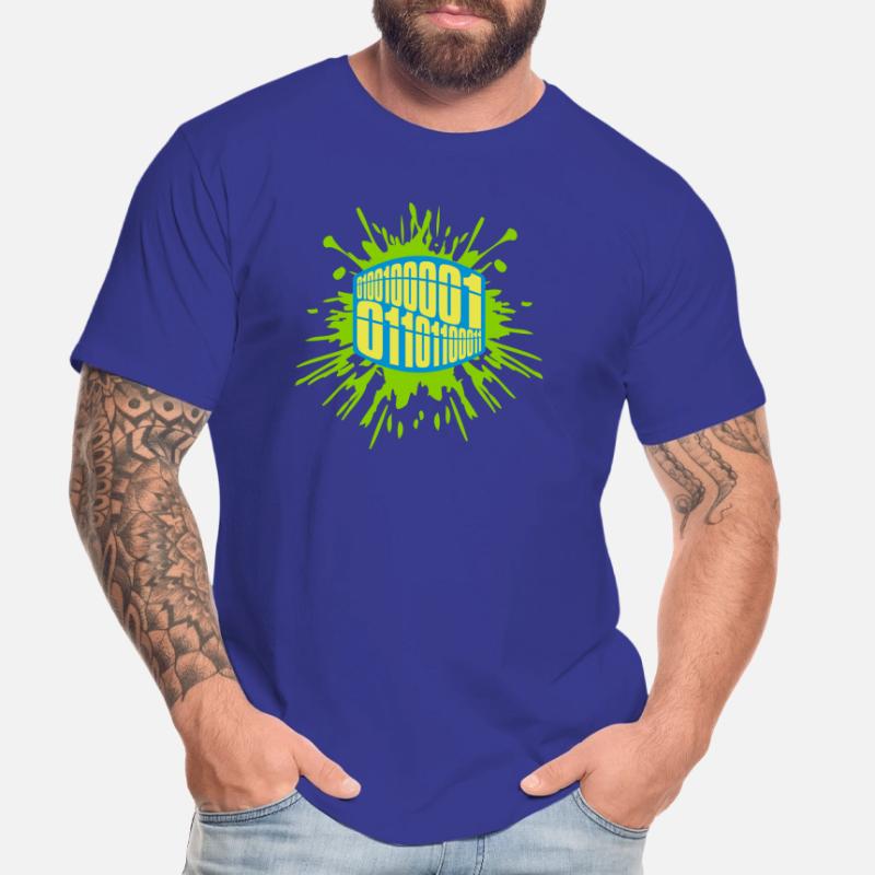 Binary Code Program Language Men's Premium Organic T-Shirt