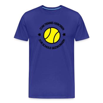 Tennis - Männer Premium Bio T-Shirt - Königsblau - Vorne - Damien (186cm)