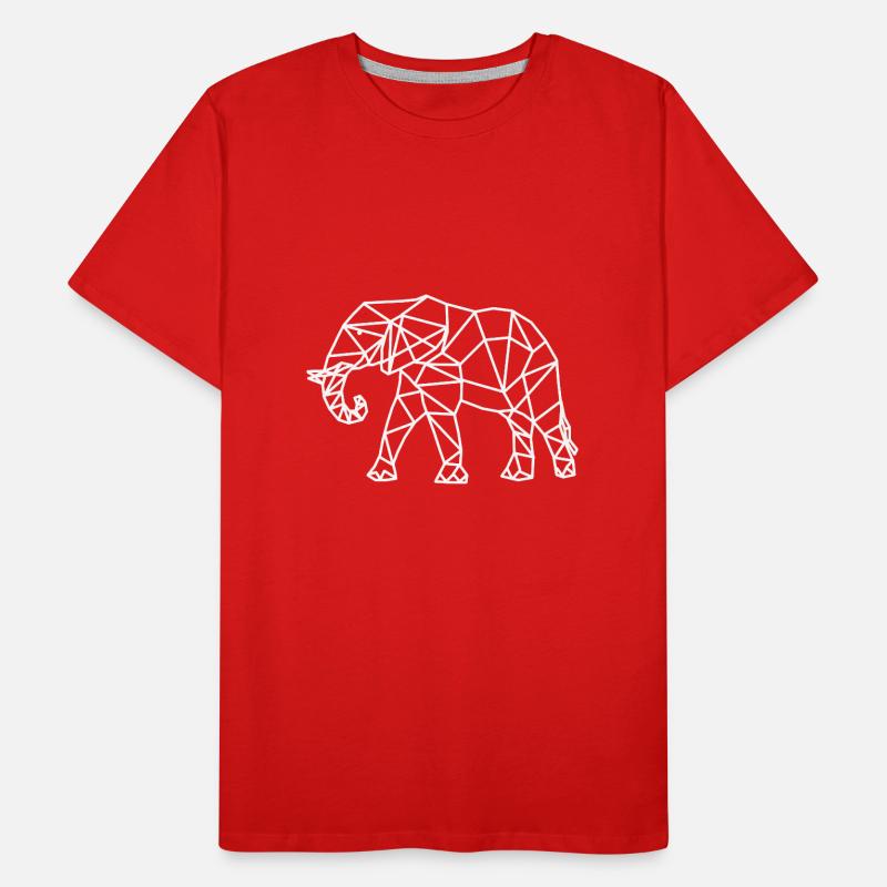 Elephant geometry geometric Men's Premium Organic T-Shirt