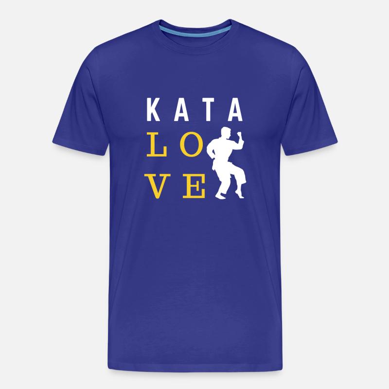 Kata Liebe - Karate Geschenkidee - Männer Premium Bio T-Shirt - Königsblau