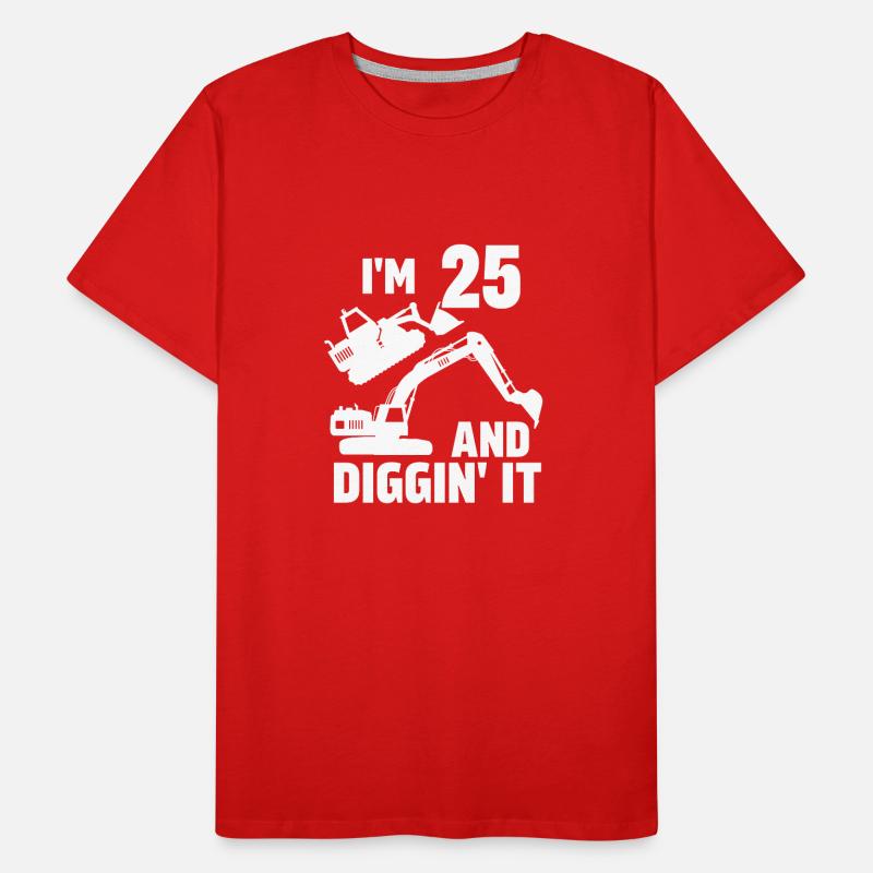 Ich bin 25 und Diggin' It Männer Premium Bio T-Shirt