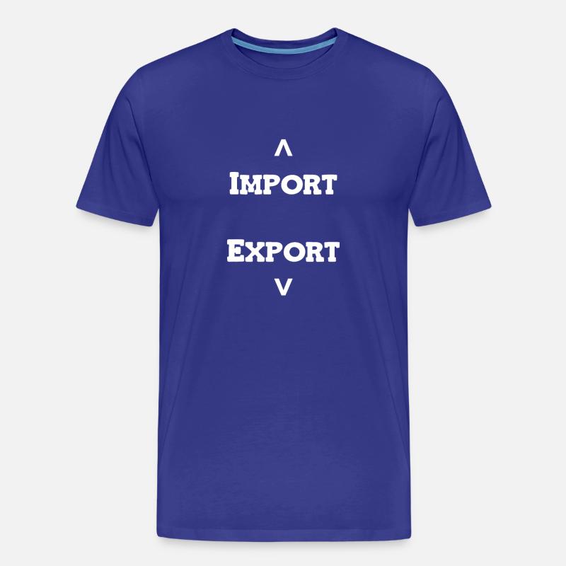 Import - Export - Männer Premium Bio T-Shirt - Königsblau