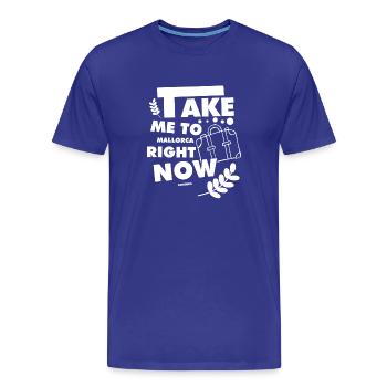 Mallorca Urlaub Reise Erholung - Männer Premium Bio T-Shirt - Königsblau - Vorne - Damien (186cm)