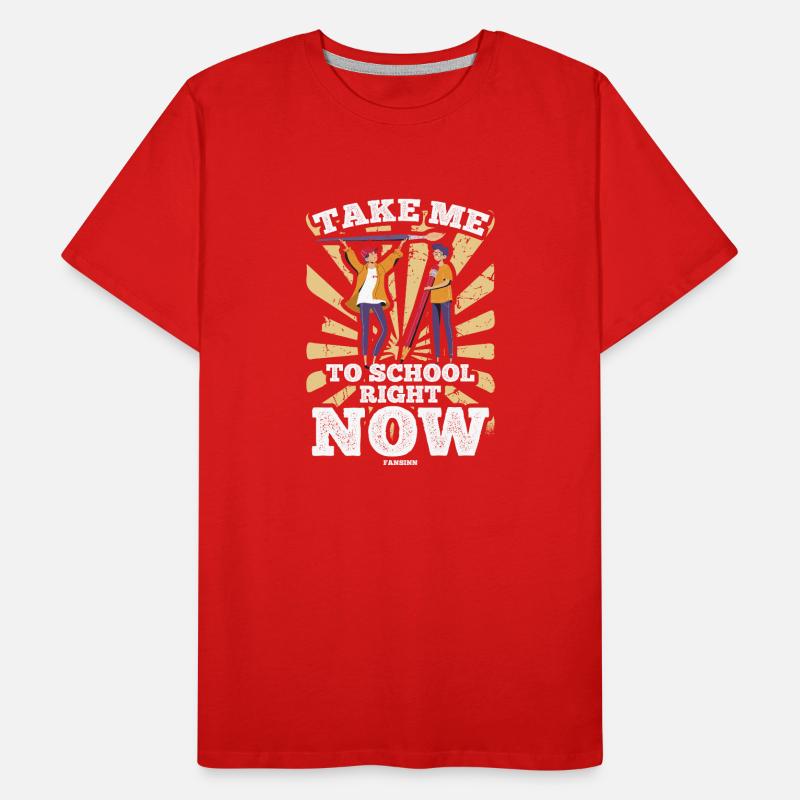 Kindergarten Schule Lehrer Spruch Männer Premium Bio T-Shirt