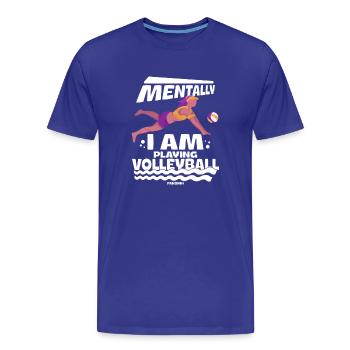 Volleyball Beach Volleyball Gift Beach - Men's Premium Organic T-Shirt - royal blue - Front - Damien (186cm)
