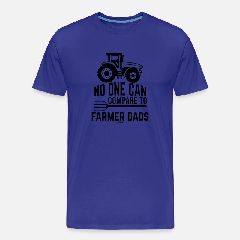 Farmer Dad Acker Bauer Geschenk - Männer Premium Bio T-Shirt - Königsblau