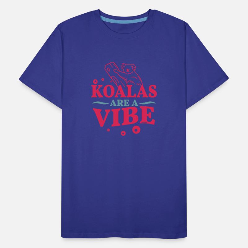 cute koala on a tree Men's Premium Organic T-Shirt
