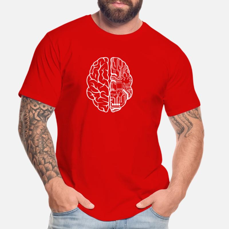 Programmierer Coder - Entwickler Programmierung Gehirn Wortspiel Männer Premium Bio T-Shirt