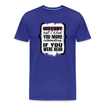 Histoire afro-américaine Fierté afro-américaine - T-shirt bio Premium Homme - bleu roi - Devant - Damien (186cm)