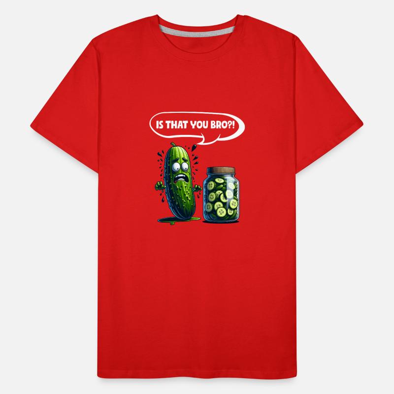 C’est toi mon frère ?! Cornichon de concombre Amateurs de concombre T-shirt bio Premium Homme