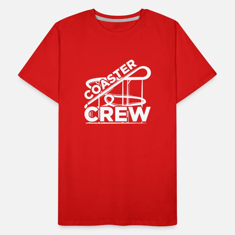 Freizeitpark Rollercoaster Achterbahn Freak Männer Premium Bio T-Shirt