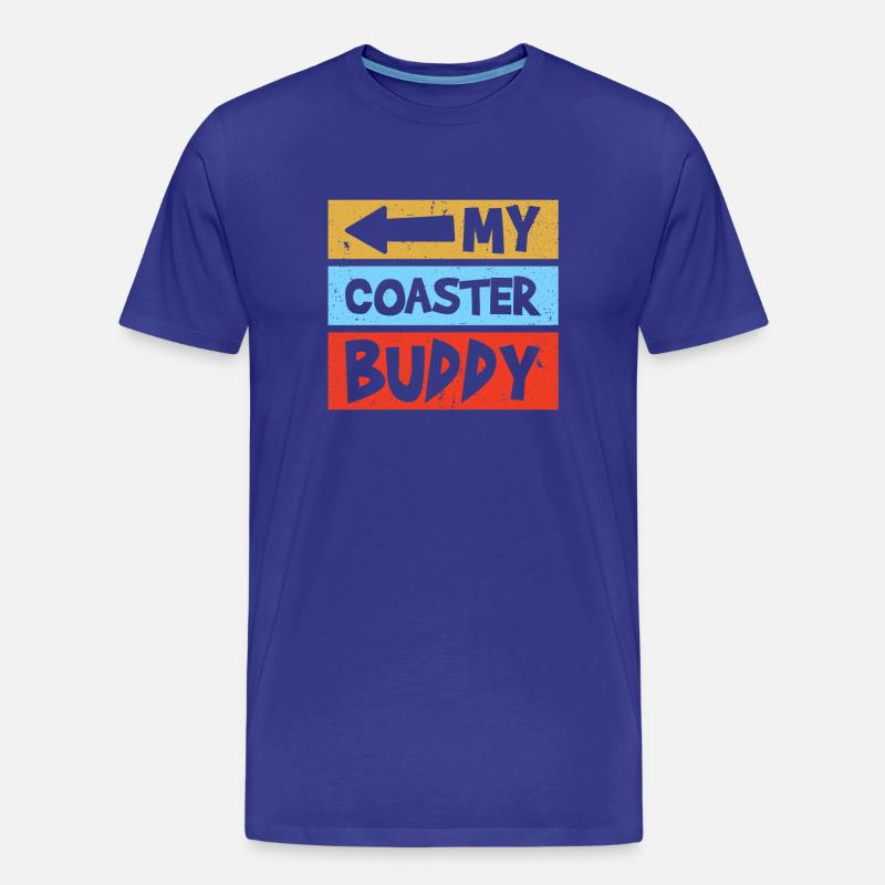 Coaster Buddy Freizeitpark Achterbahn - Männer Premium Bio T-Shirt - Königsblau