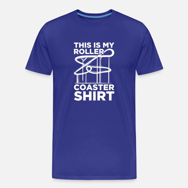 My roller coaster Freizeitpark Achterbahn - Männer Premium Bio T-Shirt - Königsblau