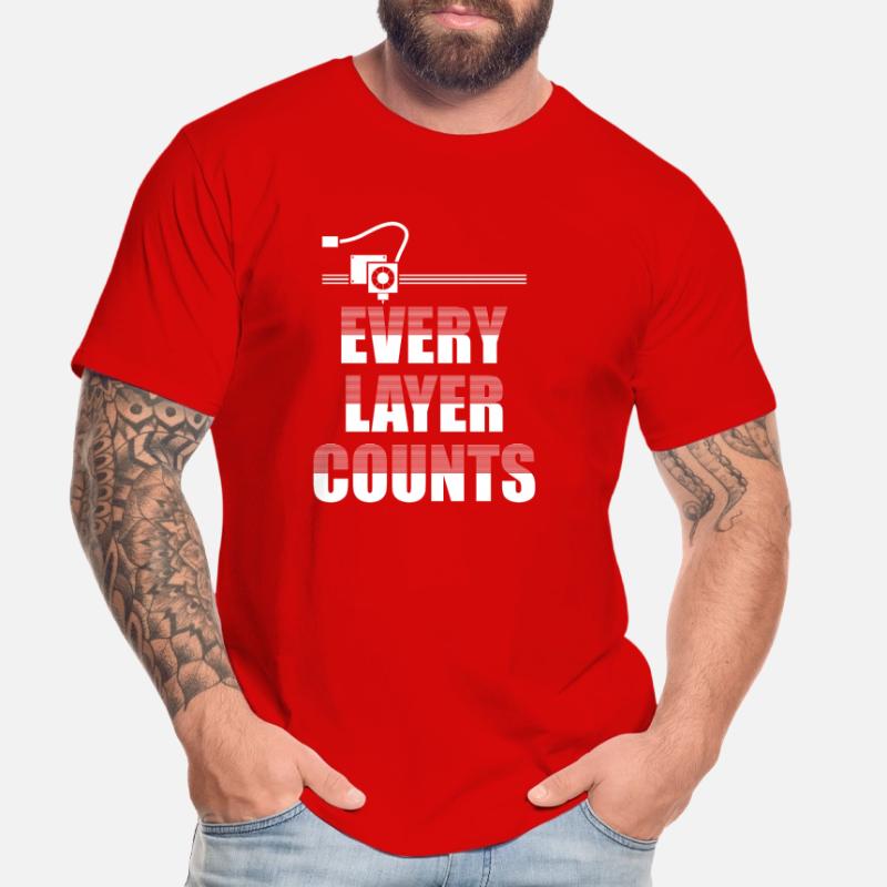 Every layer counts 3D Printer 3D Printing Männer Premium Bio T-Shirt