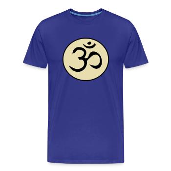 Om - T-shirt bio Premium Homme - bleu roi - Devant - Damien (186cm)