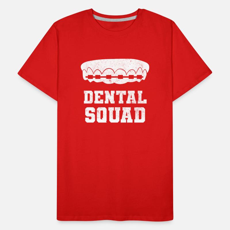 Dentist Dental Assistant Practice Teeth I Gift Men's Premium Organic T-Shirt