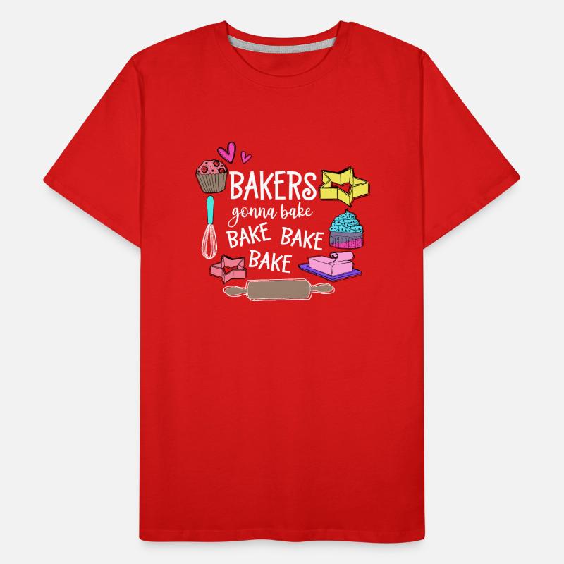 Baking Baker Baker Bakery Confectionery Cake Men's Premium Organic T-Shirt