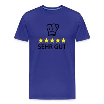 sehr gut koch - Men's Premium Organic T-Shirt - royal blue - Front - Damien (186cm)
