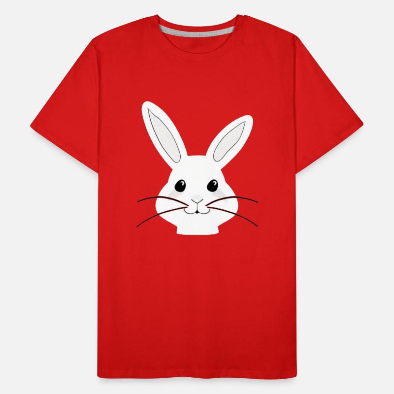 Cute Rabbit Cartoon Easter Cute Men's Premium Organic T-Shirt