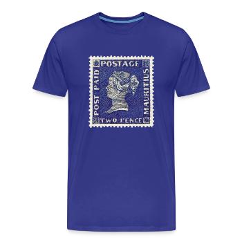 Blaue Mauritius - Männer Premium Bio T-Shirt - Königsblau - Vorne - Damien (186cm)