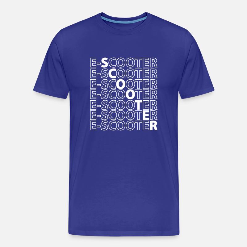 E-Scooter E-Roller Scooter - Männer Premium Bio T-Shirt - Königsblau