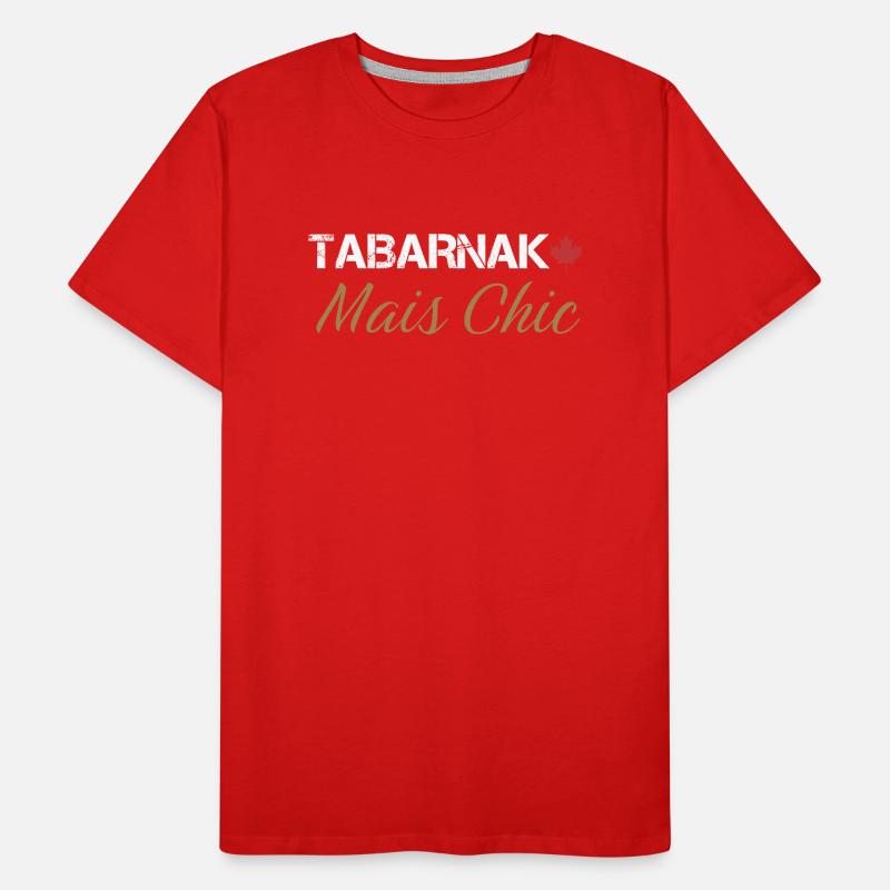 Tabarnak Chic Elegant Nature Pattern Men's Premium Organic T-Shirt