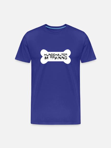 Hundehalter im Training - Männer Premium Bio T-Shirt - Königsblau